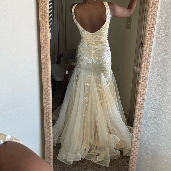 Pastel Yellow Prom Dress - Picture 2 of 4